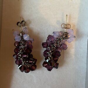 Purple Stone Earings